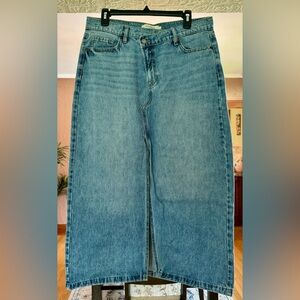 HIDDEN JEANS Denim Midi Skirt